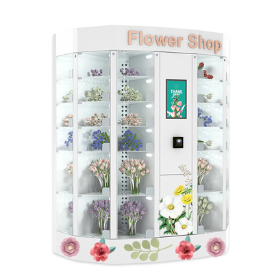 Distributore automatico del fiore fresco del mazzo con l'armadio refrigerato touch screen interattivo 22Inch