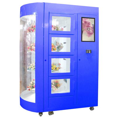 Winnsen ha refrigerato il distributore automatico umidificato del mazzo del fiore con il sistema di raffreddamento e lo scaffale trasparente